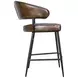 Brisbane Chestnut Leather Dover Counter Height Stool
