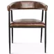 Brisbane Chestnut Leather Halstead Dining Chair
