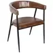 Brisbane Chestnut Leather Halstead Dining Chair