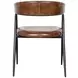 Brisbane Chestnut Leather Halstead Dining Chair
