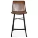 Brisbane Chestnut Leather Murphy Counter Height Stool