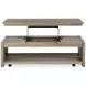Conrad Stone Harbor Gray Rectangular Lift Top Occassional Table Set