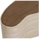 Ishiko Light Brown and Warm Brown Free Form Medium Concrete Top Outdoor Cocktail Table