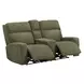 Traxton Jasper Moss 79" Zero Gravity Triple Power Reclining Loveseat with Tilt Console and USB Charging