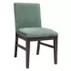 West End Sage Green and Saddle Brown Upholstered Parson Side Chair Set of 2