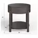 Hadleigh Black Coffee Bean Round End Table