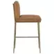 Lathan Tan Leather Upholstered Bar Stool