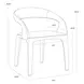 Atika Ivanhoe Pine Upholstered Dining Arm Chair