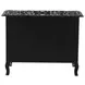 Ozark Black Floral Horn Inlay 2 Drawer Chest