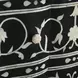 Ozark Black Floral Horn Inlay 2 Drawer Chest