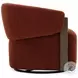 Fendrick Island Rust Swivel Accent Chair