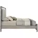 Lennox Gray Queen Upholstered Panel Bed