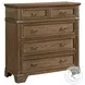 Forge Weathered Chestnut 5 Drawer Media Chest
