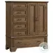 Forge Weathered Chestnut 6 Drawer Gentlemans Chest