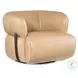 Millcott Texas Stone Leather Swivel Chair