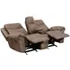 Nashville Brown 88" Manual Reclining Living Room Set