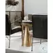 Font Black And Brass Side Table
