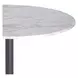 Tori White and Brown Outdoor 30" Round Marble Top Counter Height Dining Table