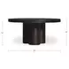 Logan Black Outdoor Round Coffee Table