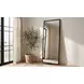 Figaro Black Rectangular Floor Mirror