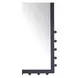 Figaro Black Rectangular Floor Mirror