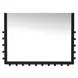 Figaro Black Rectangular Floor Mirror