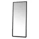 Figaro Black Rectangular Floor Mirror