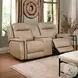 FinesseCraft Saddle Leather 77" Zero Gravity Power Reclining Console Loveseat with Power Headrest and USB Charging