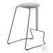 Finn Grey Steel And Light Grey Fabric Counter Height Stool Set Of 2