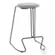 Finn Grey Steel And Light Grey Fabric Counter Height Stool Set Of 2