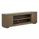 Living Room Console Brown 84" TV Stand with Fireplace Console