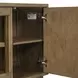 Living Room Console Brown 84" TV Stand with Fireplace Console