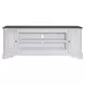 FIRE-244-TV82FTS Antique White and Weathered Bark 82" TV Stand