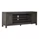 Living Room Console Gray 78" TV Stand with Fireplace Console