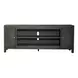 Living Room Console Gray 78" TV Stand with Fireplace Console