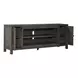 Living Room Console Gray 78" TV Stand with Fireplace Console