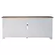 FIRE-652-TV80FTS Antique White and Chestnut 80" TV Stand