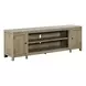 Living Room Console Brown 82" TV Stand with Fireplace Console