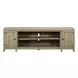 Living Room Console Brown 82" TV Stand with Fireplace Console
