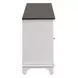 FIRE-BOX-417-80FTS Wirebrushed White and Charcoal 80" TV Stand with Fireplace