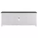 FIRE-BOX-417-80FTS Wirebrushed White and Charcoal 80" TV Stand with Fireplace