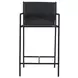 Sutton Black Leather Upholstered Counter Height Chair