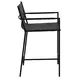 Sutton Black Leather Upholstered Counter Height Chair