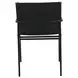 Sutton Black Leather Upholstered Arm Chair