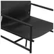 Sutton Black Leather Upholstered Arm Chair