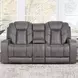 Daniel Gray Triple Power Reclining 77" Loveseat with USB Charging