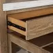 Plum Creek Sierra Brown 2 Glass Door Display Cabinet with LED