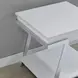 Zena White Square End Table
