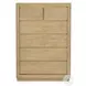 Oakridge Stylish Weathered Tan Natural 6 Drawer Chest