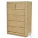 Oakridge Stylish Weathered Tan Natural 6 Drawer Chest
